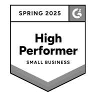 Gravity Software G2 Spring 2025 High Performer Badge