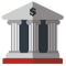 Bank building representing multi-bank reconciliation across multiple entities.