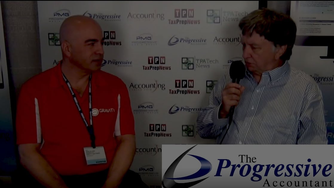 Bob Scott interviews Gravity Software CEO John Silvani at the 2015 New York Accounting Show
