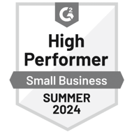 Gravity Software G2 Summer 2024 High Performer Small Business Badge