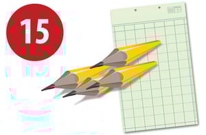 pencils and 7 column ledger