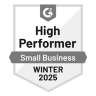 Gravity Software G2 Winter 2025 High Performer Small Business Badge