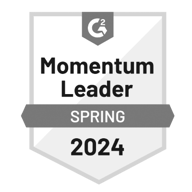 Gravity Software G2 Spring 2024 Momentum Leader Badge