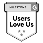 Gravity Software received the G2 Users Love Us milestone badge.