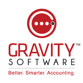 Gravity Software logo representing real-time financial and operational insights for multi-entity businesses