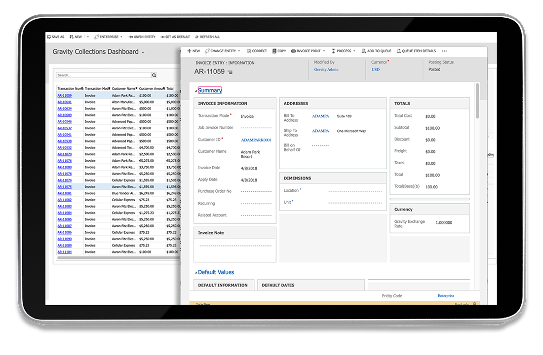 Gravity-Software-Accounts-Receivables