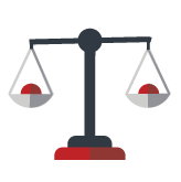 Illustration of a balanced scale symbolizing real-world business scenarios achieving inventory and financial accuracy with Gravity Software
