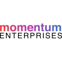 Momentum Enterprises logo for a family entertainment, fitness, and recreation company