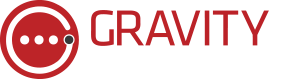 Gravity Logo Horizontal - Red-White - No Tagline